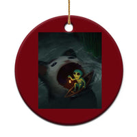 Funny Alien Cat Meme Ceramic Ornament Weird Silly - Wonder Print Shop