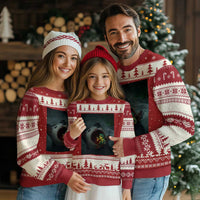 Funny Alien Cat Meme Ugly Christmas Sweater Weird Silly - Wonder Print Shop