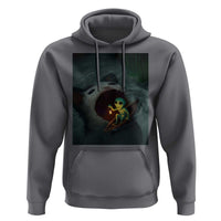 Funny Alien Cat Meme Hoodie Weird Silly - Wonder Print Shop