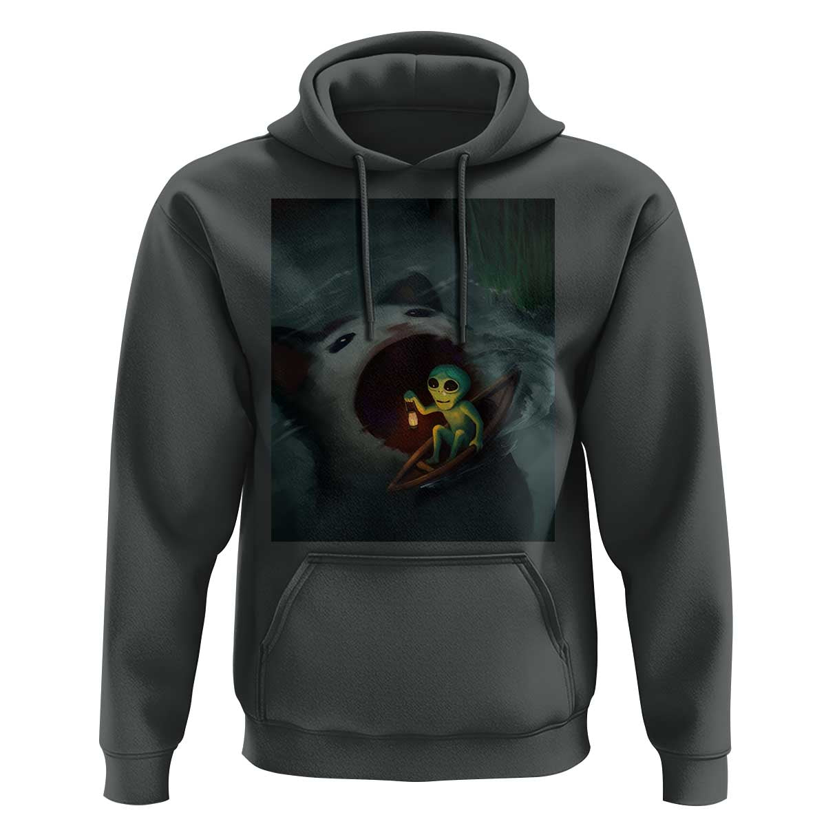 Funny Alien Cat Meme Hoodie Weird Silly - Wonder Print Shop