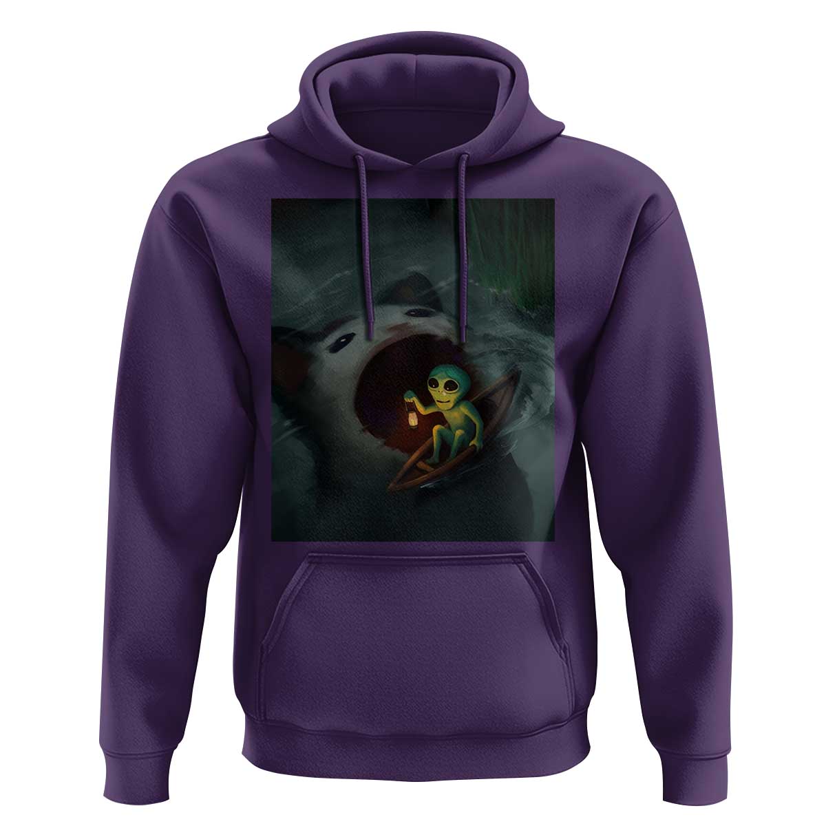 Funny Alien Cat Meme Hoodie Weird Silly - Wonder Print Shop