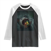 Funny Alien Cat Meme Raglan Shirt Weird Silly - Wonder Print Shop