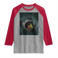 Funny Alien Cat Meme Raglan Shirt Weird Silly - Wonder Print Shop