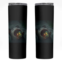 Funny Alien Cat Meme Skinny Tumbler Weird Silly - Wonder Print Shop