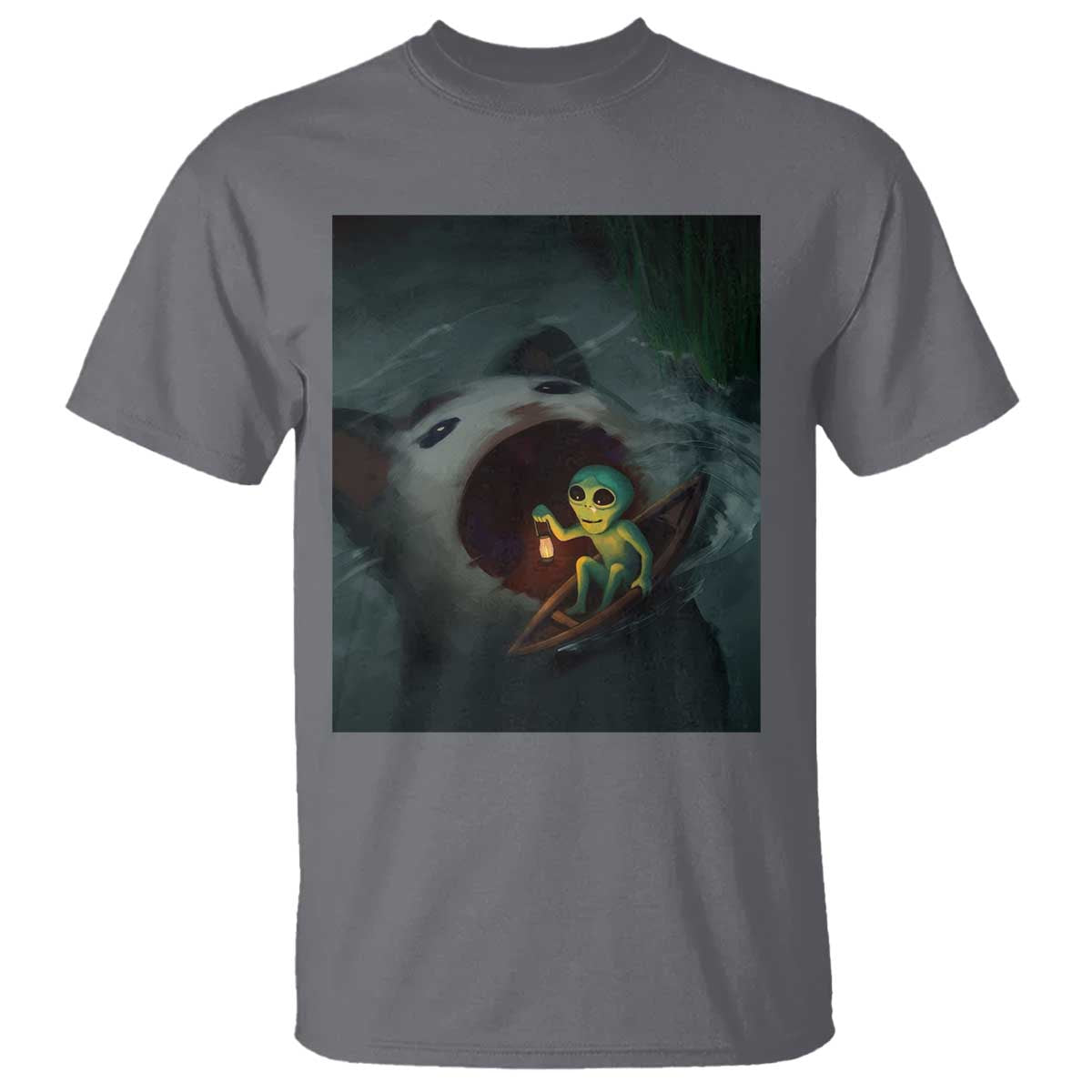 Funny Alien Cat Meme T Shirt Weird Silly - Wonder Print Shop