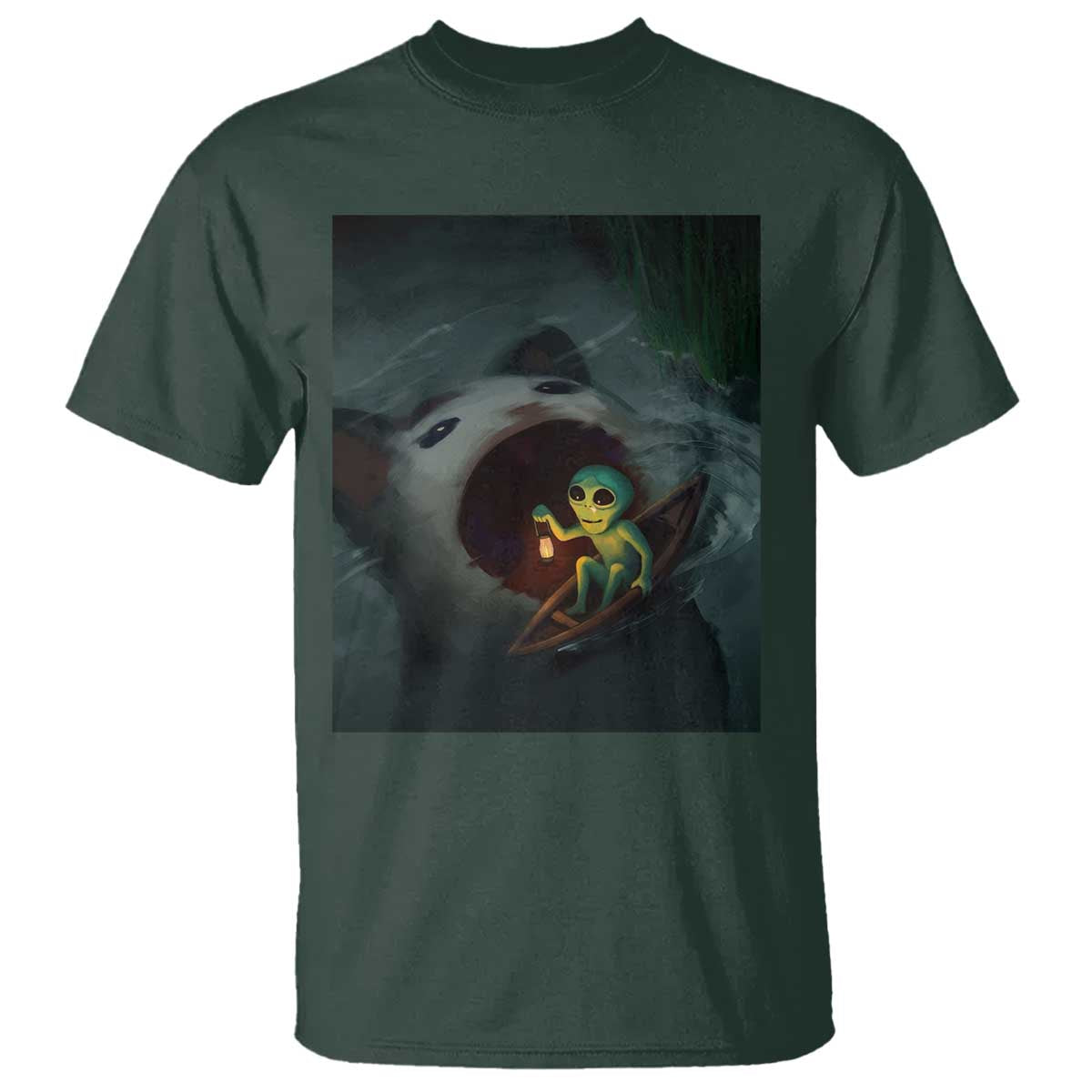 Funny Alien Cat Meme T Shirt Weird Silly - Wonder Print Shop