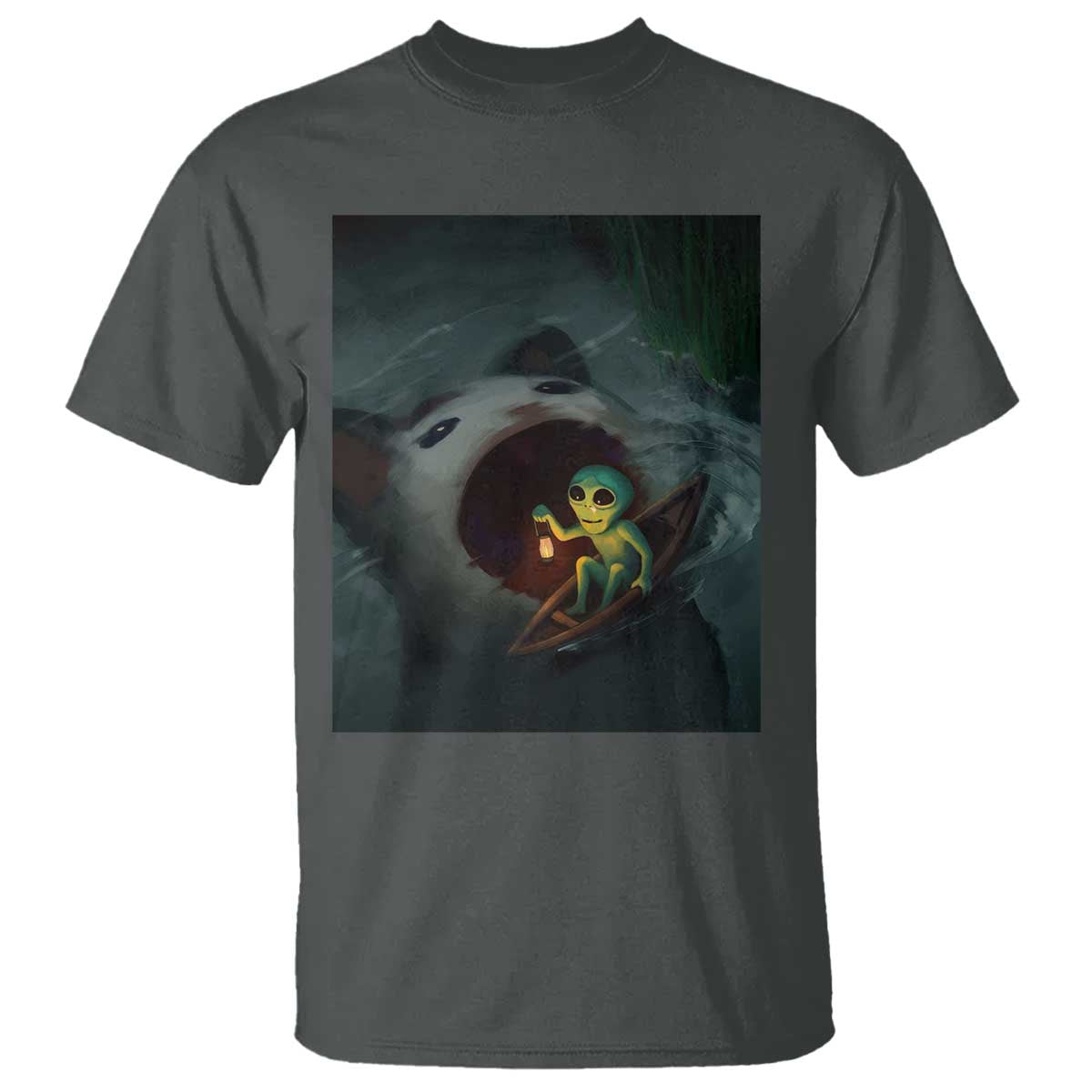 Funny Alien Cat Meme T Shirt Weird Silly - Wonder Print Shop