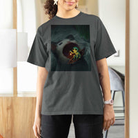 Funny Alien Cat Meme T Shirt For Women Weird Silly - Wonder Print Shop