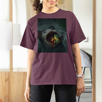 Funny Alien Cat Meme T Shirt For Women Weird Silly - Wonder Print Shop