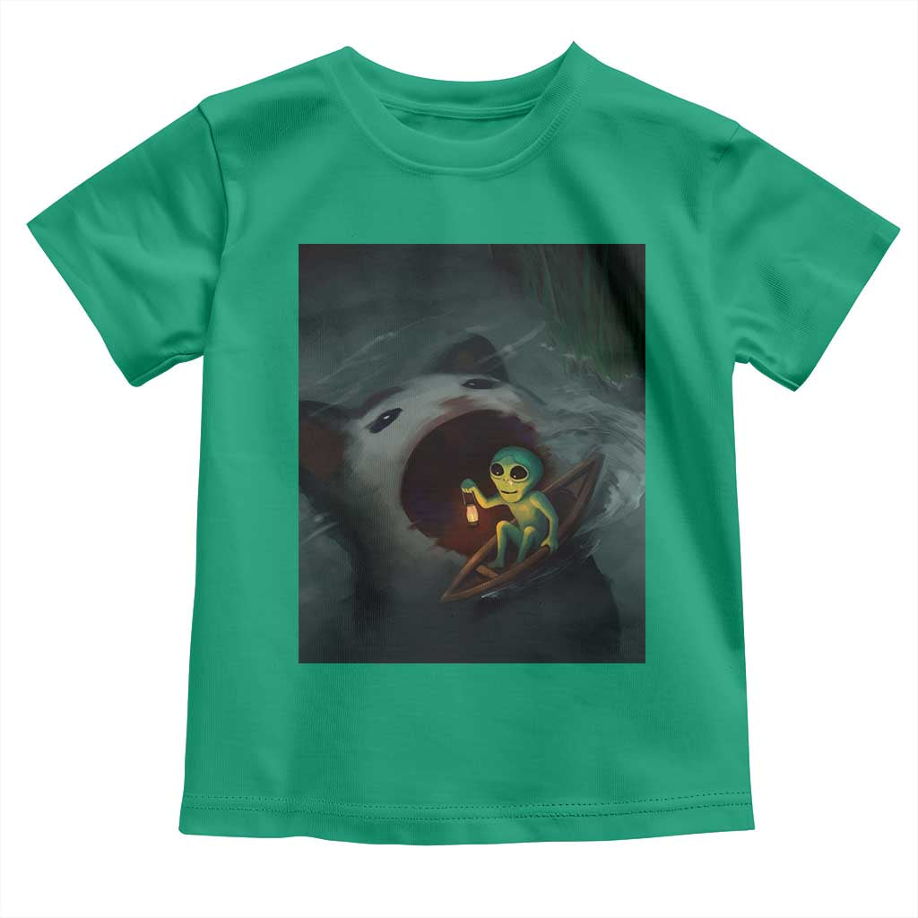 Funny Alien Cat Meme Toddler T Shirt Weird Silly - Wonder Print Shop