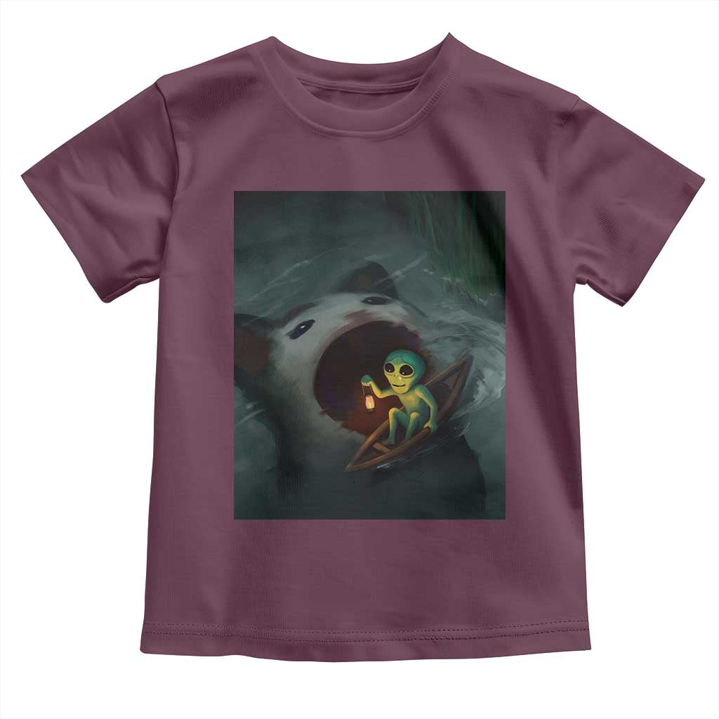 Funny Alien Cat Meme Toddler T Shirt Weird Silly - Wonder Print Shop