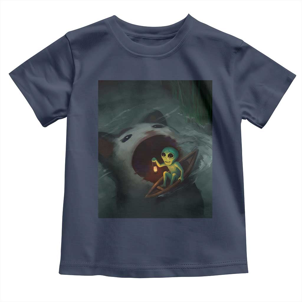 Funny Alien Cat Meme Toddler T Shirt Weird Silly - Wonder Print Shop