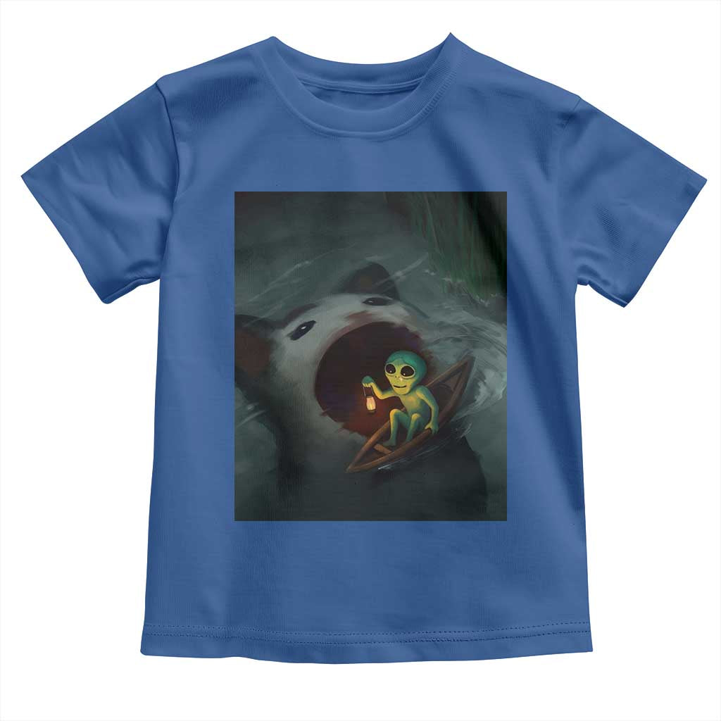 Funny Alien Cat Meme Toddler T Shirt Weird Silly - Wonder Print Shop