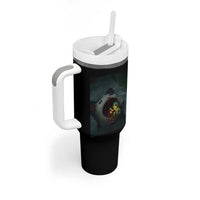 Funny Alien Cat Meme Tumbler With Handle Weird Silly - Wonder Print Shop