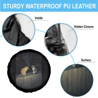 Funny Smoking Cat Spare Tire Cover Retro 90s Grunge Kitty Streetwear Meme - Wonder Print Shop