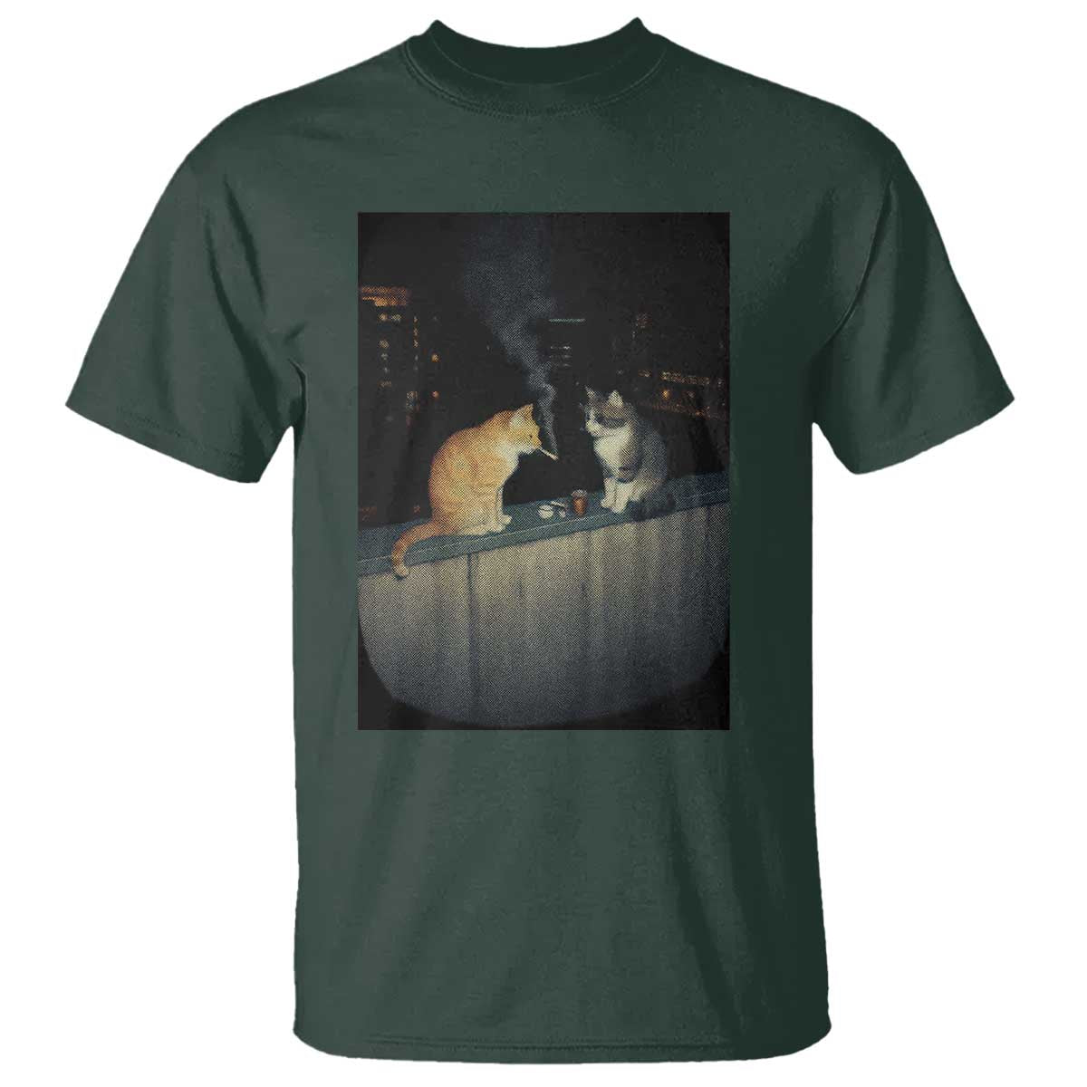 Funny Smoking Cat T Shirt Retro 90s Grunge Kitty Streetwear Meme - Wonder Print Shop