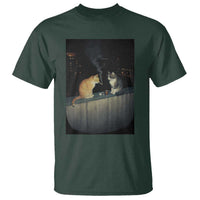 Funny Smoking Cat T Shirt Retro 90s Grunge Kitty Streetwear Meme - Wonder Print Shop