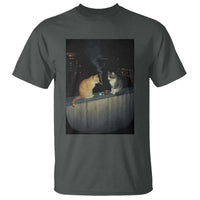 Funny Smoking Cat T Shirt Retro 90s Grunge Kitty Streetwear Meme - Wonder Print Shop
