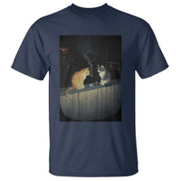 Funny Smoking Cat T Shirt Retro 90s Grunge Kitty Streetwear Meme - Wonder Print Shop
