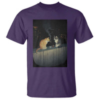 Funny Smoking Cat T Shirt Retro 90s Grunge Kitty Streetwear Meme - Wonder Print Shop