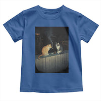 Funny Smoking Cat Toddler T Shirt Retro 90s Grunge Kitty Streetwear Meme - Wonder Print Shop
