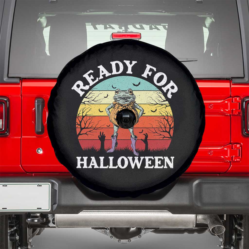 Funny Halloween Frog Spare Tire Cover Retro Spooky Season Funny Frogs Costume - Wonder Print Shop