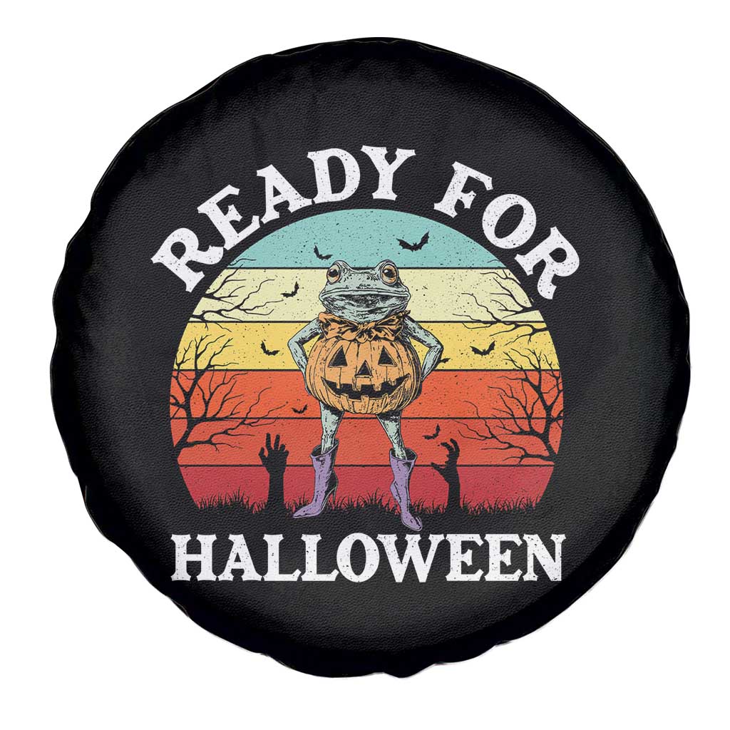 Funny Halloween Frog Spare Tire Cover Retro Spooky Season Funny Frogs Costume - Wonder Print Shop
