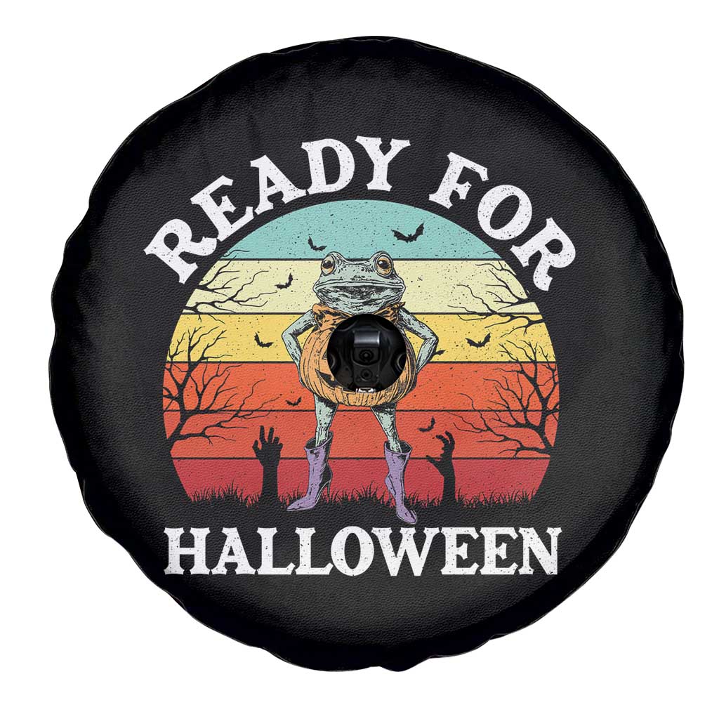 Funny Halloween Frog Spare Tire Cover Retro Spooky Season Funny Frogs Costume - Wonder Print Shop