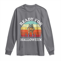 Funny Halloween Frog Long Sleeve Shirt Retro Spooky Season Funny Frogs Costume - Wonder Print Shop