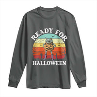 Funny Halloween Frog Long Sleeve Shirt Retro Spooky Season Funny Frogs Costume - Wonder Print Shop