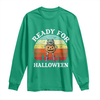 Funny Halloween Frog Long Sleeve Shirt Retro Spooky Season Funny Frogs Costume - Wonder Print Shop