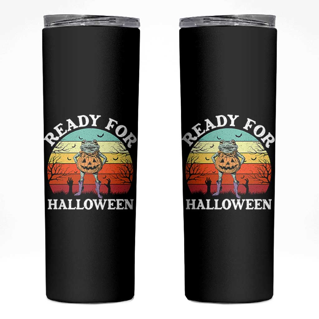 Funny Halloween Frog Skinny Tumbler Retro Spooky Season Funny Frogs Costume - Wonder Print Shop