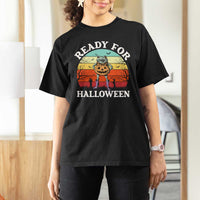 Funny Halloween Frog T Shirt For Women Retro Spooky Season Funny Frogs Costume - Wonder Print Shop