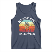 Funny Halloween Frog Tank Top Retro Spooky Season Funny Frogs Costume - Wonder Print Shop