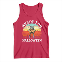 Funny Halloween Frog Tank Top Retro Spooky Season Funny Frogs Costume - Wonder Print Shop