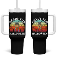 Funny Halloween Frog Tumbler With Handle Retro Spooky Season Funny Frogs Costume - Wonder Print Shop