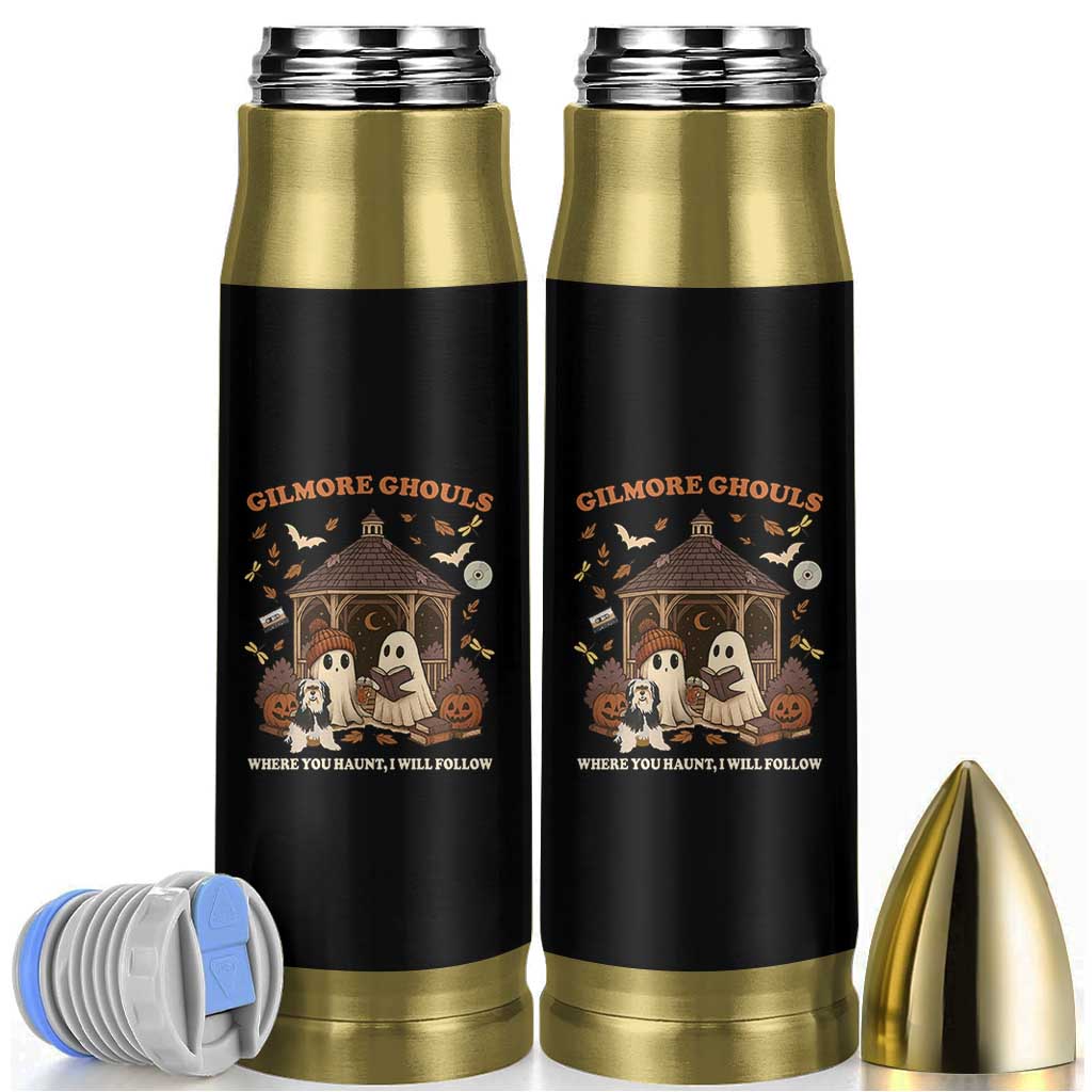 Gilmore Ghouls Halloween Bullet Tumbler Retro Book Lover Cute Ghost Fall Pumpkin - Wonder Print Shop