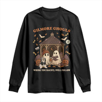 Gilmore Ghouls Halloween Long Sleeve Shirt Retro Book Lover Cute Ghost Fall Pumpkin - Wonder Print Shop