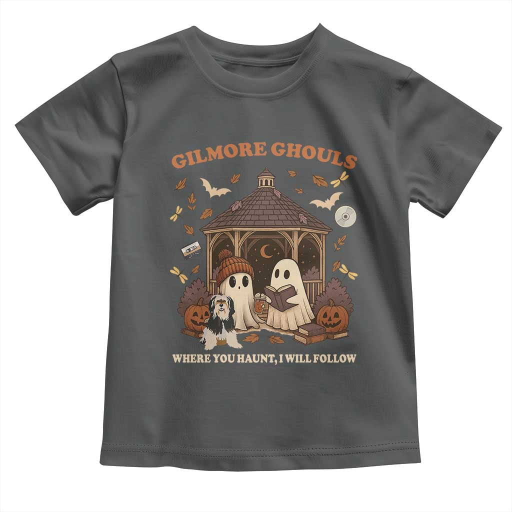 Gilmore Ghouls Halloween Toddler T Shirt Retro Book Lover Cute Ghost Fall Pumpkin - Wonder Print Shop