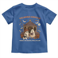 Gilmore Ghouls Halloween Toddler T Shirt Retro Book Lover Cute Ghost Fall Pumpkin - Wonder Print Shop