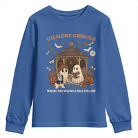 Gilmore Ghouls Halloween Youth Sweatshirt Retro Book Lover Cute Ghost Fall Pumpkin - Wonder Print Shop