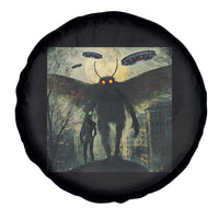 Mothman Aliens Spare Tire Cover Funny Cryptid Alien UFO - Wonder Print Shop