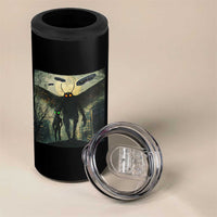 Mothman Aliens 4 in 1 Can Cooler Tumbler Funny Cryptid Alien UFO - Wonder Print Shop