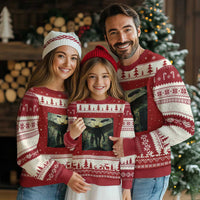 Mothman Aliens Ugly Christmas Sweater Funny Cryptid Alien UFO - Wonder Print Shop