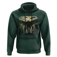 Mothman Aliens Hoodie Funny Cryptid Alien UFO - Wonder Print Shop
