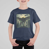 Mothman Aliens T Shirt For Kid Funny Cryptid Alien UFO - Wonder Print Shop
