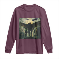 Mothman Aliens Long Sleeve Shirt Funny Cryptid Alien UFO - Wonder Print Shop