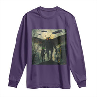 Mothman Aliens Long Sleeve Shirt Funny Cryptid Alien UFO - Wonder Print Shop