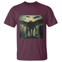 Mothman Aliens T Shirt Funny Cryptid Alien UFO - Wonder Print Shop