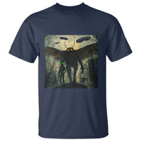 Mothman Aliens T Shirt Funny Cryptid Alien UFO - Wonder Print Shop